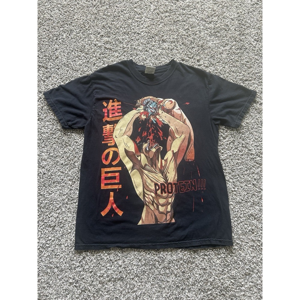 Comfort Colors Men's Attack On Titan Short Sleeve Shirt Size Large